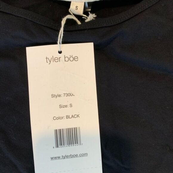 New Tyler Boe Long Sleeve Dress Black Size S Small Swing Dress - Picture 4 of 6